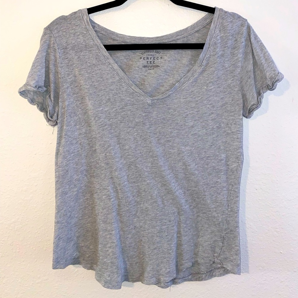 Size small grey Aeropostale v-neck top